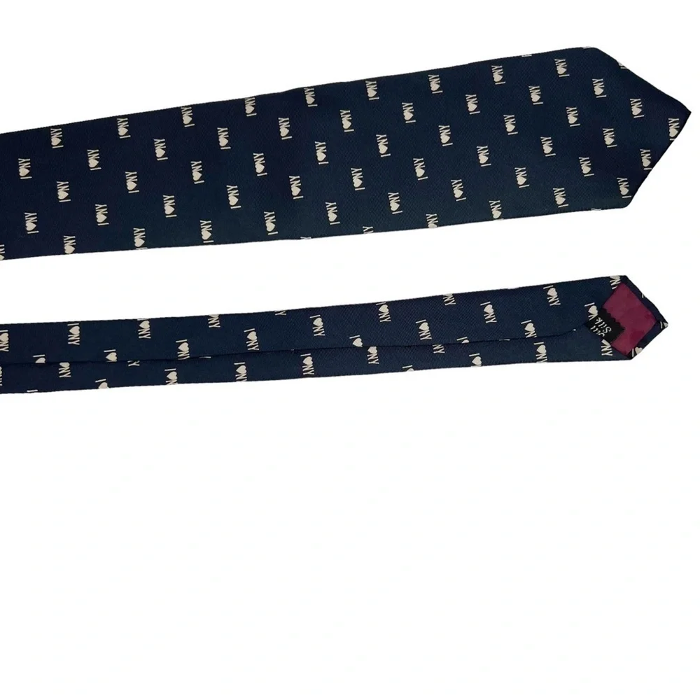 I Love NY Navy Blue Roberto Capucci Silk Men’s Necktie